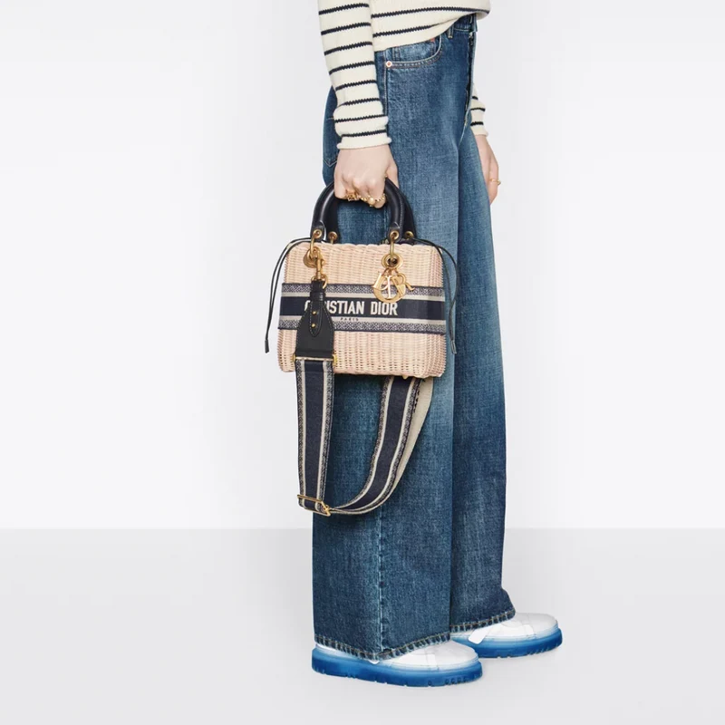 dior-lady-dior-handbag-made-of-rattan thumbnail 2