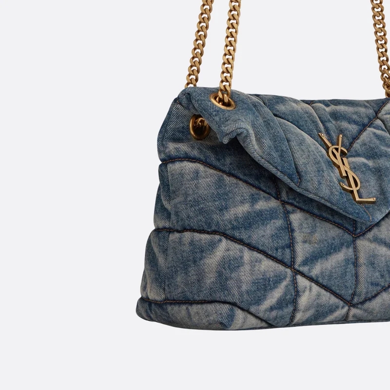 saint-laurent-loulou-puffer-bag-made-of-quilted-vintage-denim thumbnail 6