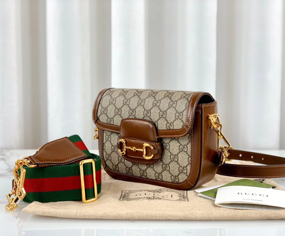 gucci-1955-horsebit-shoulder-bag-mini thumbnail 5