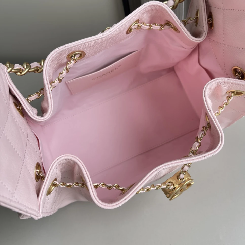 chanel-25-handbag-grained-calfskin-gold-tone-metal-pink thumbnail 8