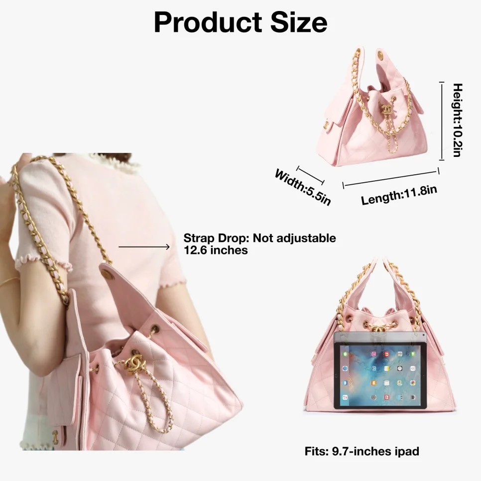 chanel-25-handbag-grained-calfskin-gold-tone-metal-pink thumbnail 3
