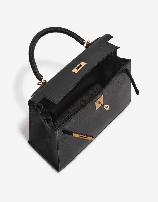 hermes-kelly-sellier-28-black-epsom-gold-hardware thumbnail 6