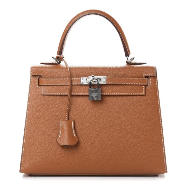 Hermes Kelly Haze Brown Silver Hardware - Bag